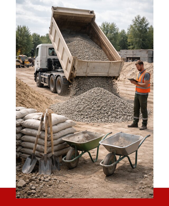 Доставка нерудных материалов в Скопине от 1251 руб. | ПРОНЕРУДСкп