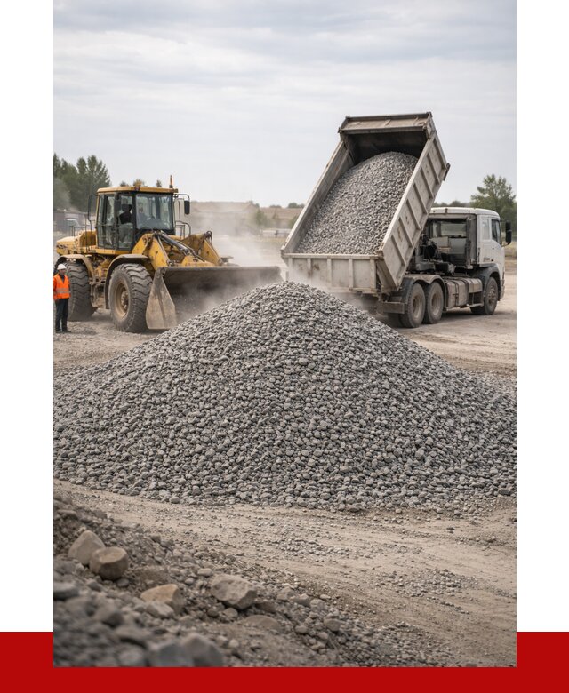Купить щебень с доставкой в Скопине от 2605 руб. | ПРОНЕРУДСкп