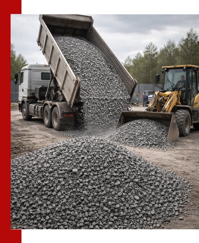 Доставка и продажа щебня гранитного в Скопине