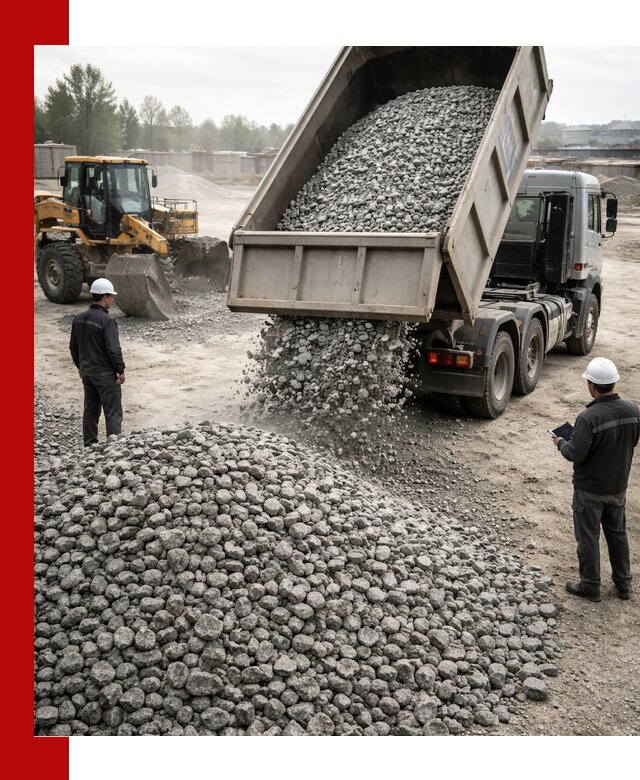 Доставка гранитного щебня фракции 20-40 в Скопине