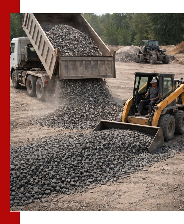 Гранитный щебень фракция 40-70 с доставкой в Скопине