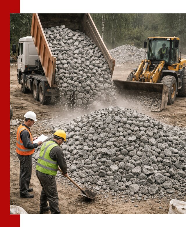 Гранитный щебень фракция 70-150 доставка в Скопине