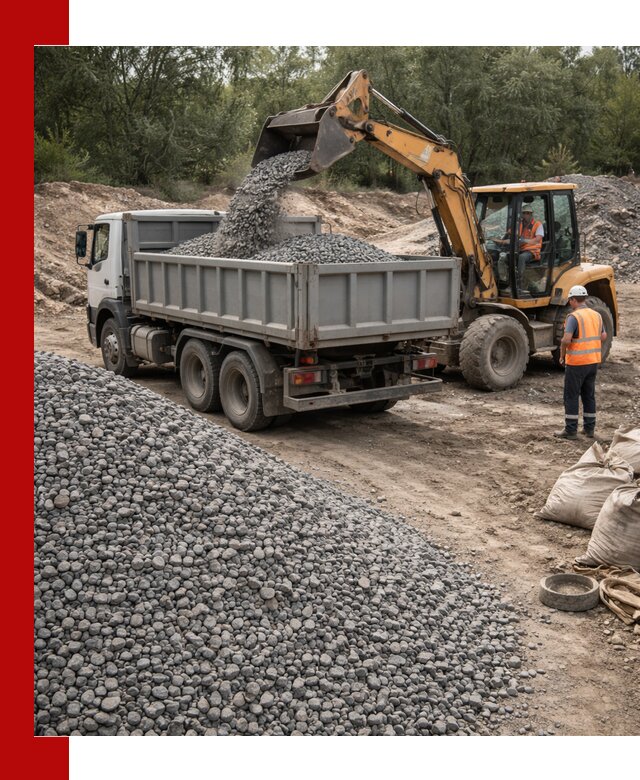 Доставка гравийного щебня в Скопине оптом и в розницу
