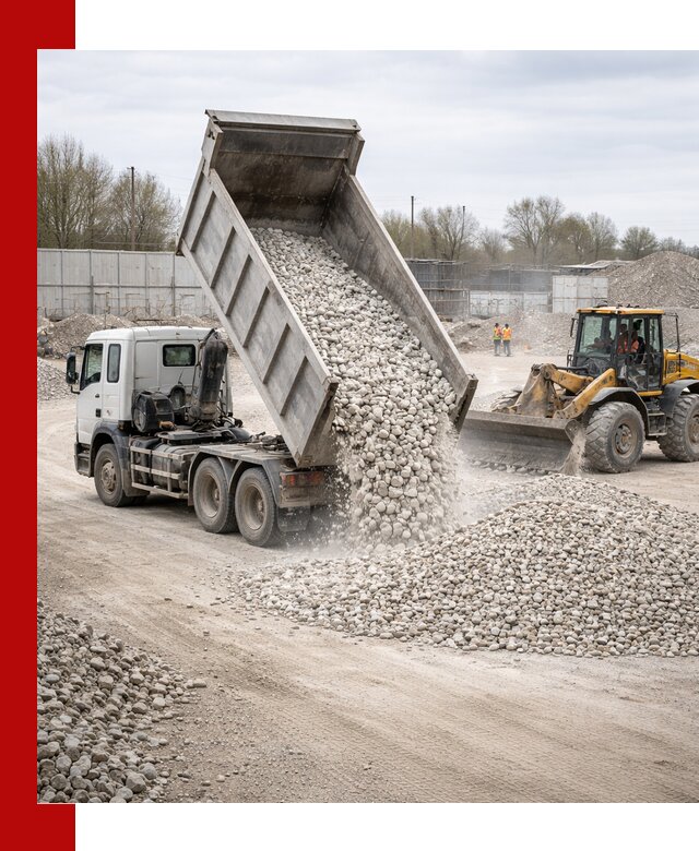 Доставка и продажа известнякового щебня в Скопине