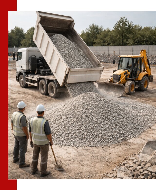 Купить известняковый щебень фракции 5–10 мм с доставкой в Скопине