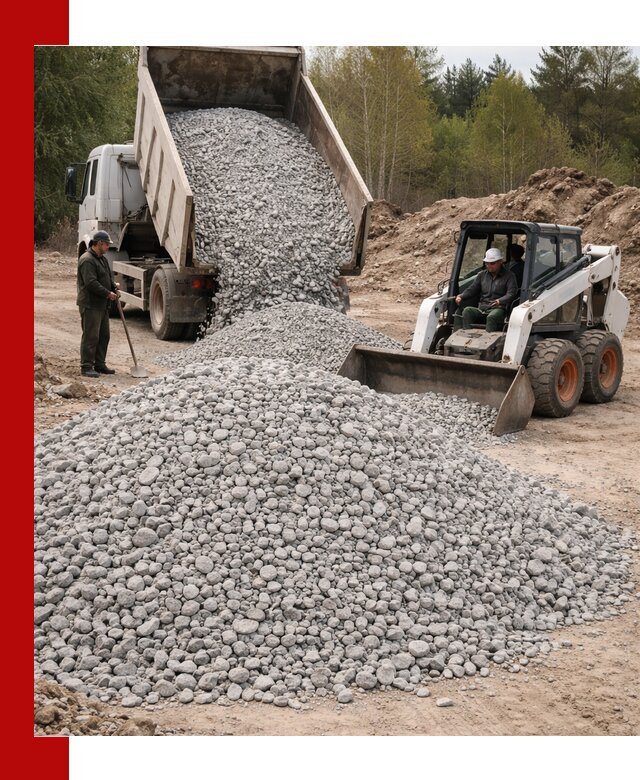 Доставка доломитового щебня в Скопине напрямую от карьера