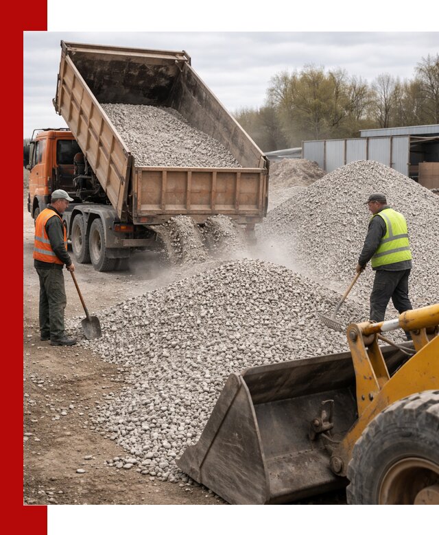 Доломитовый щебень фракции 5-20 с доставкой в Скопине