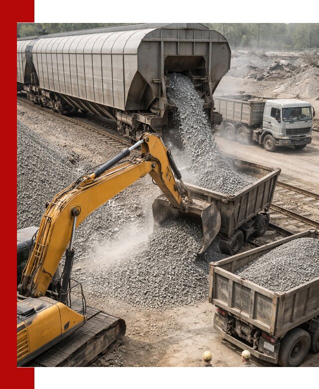 Доставка железнодорожного щебня в Скопине крупными партиями быстрого отгруза