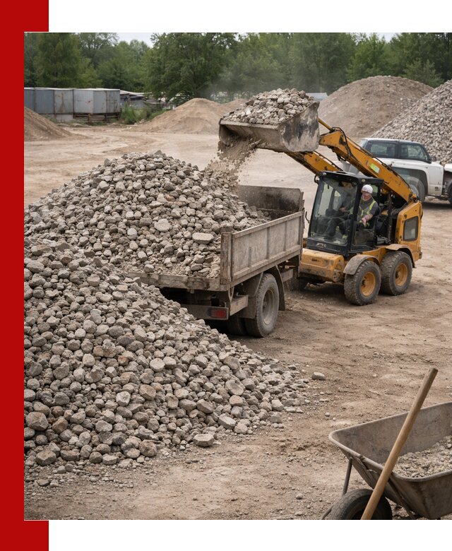 Доставка вторичного щебня в Скопине для строительных работ