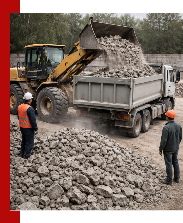 Вторичный щебень фракция 70–150 в Скопине с доставкой