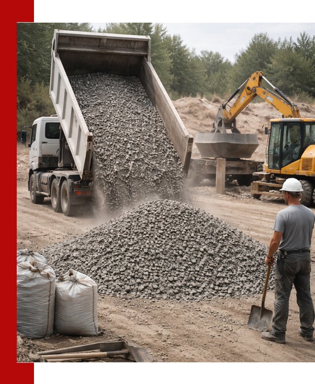 Доставка и продажа бетонного щебня в Скопине