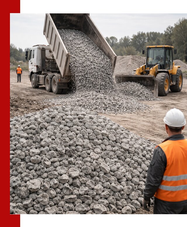 Доставка бетонного щебня фракции 20-40 в Скопине