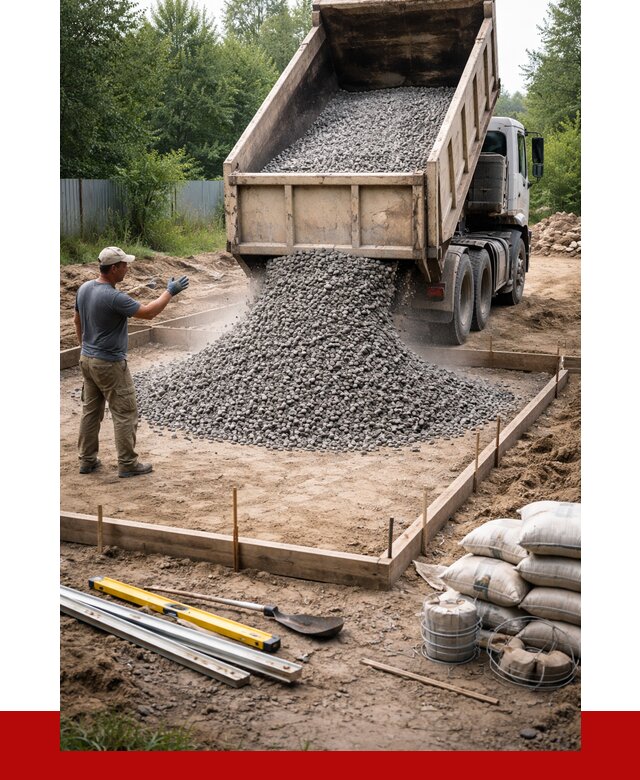 Купить щебень для фундамента в Скопине от 4689 р. | ПРОНЕРУДСкп