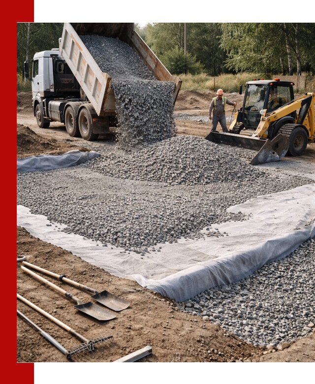 Щебень для фундамента с доставкой в Скопине