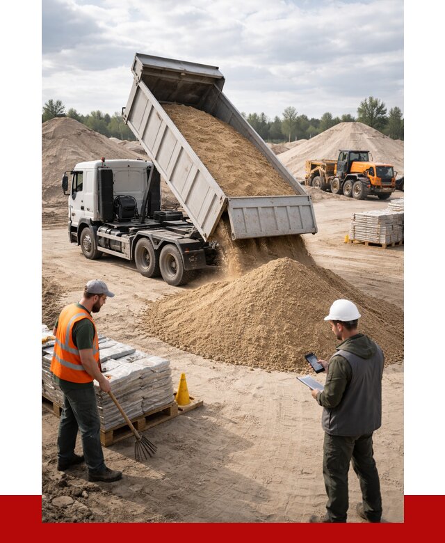 Карьерный песок с доставкой в Скопине от 3752 р. ПРОНЕРУДСкп