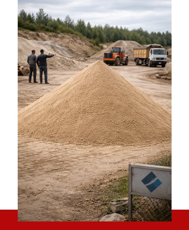 Карьерный песок навалом в Скопине от 1876 р. | ПРОНЕРУДСкп