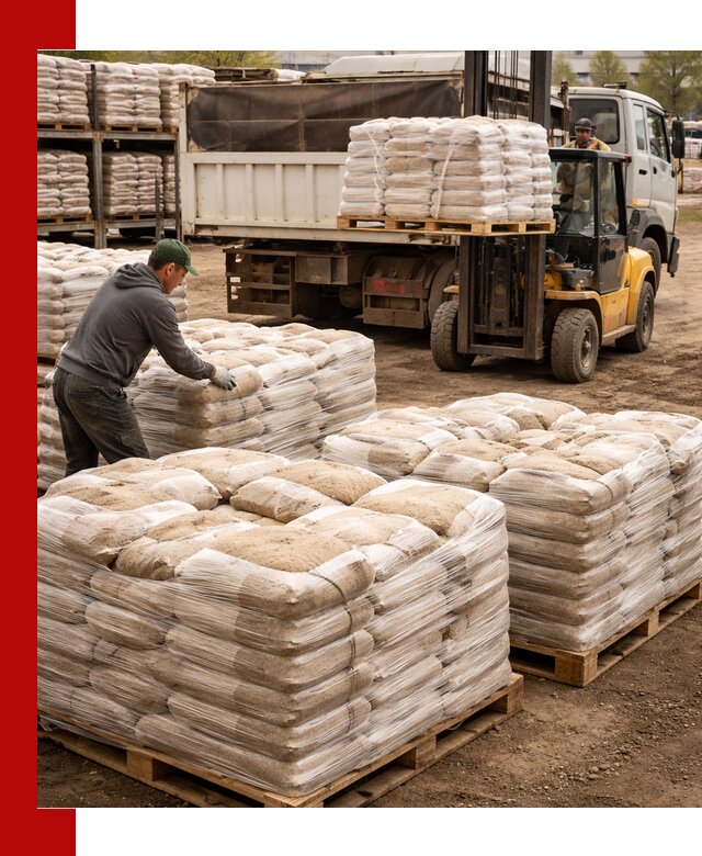 Карьерный песок в мешках с доставкой в Скопине