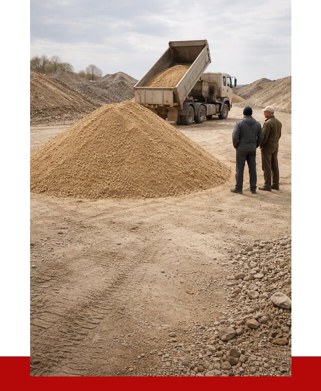 Карьерный песок крупнозернистый в Скопине от 8858 р | ПРОНЕРУДСкп