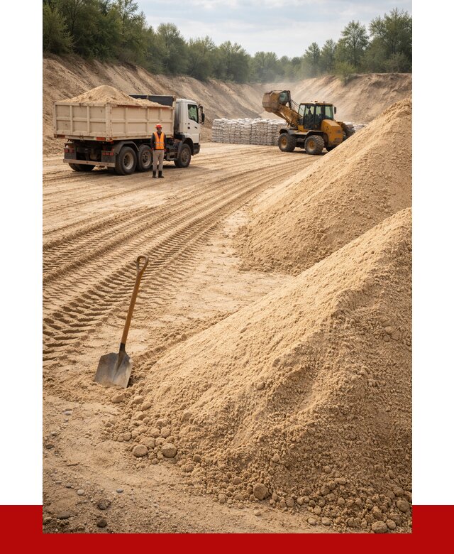 Карьерный песок мелкозернистый в Скопине от 9379 р. | ПРОНЕРУДСкп