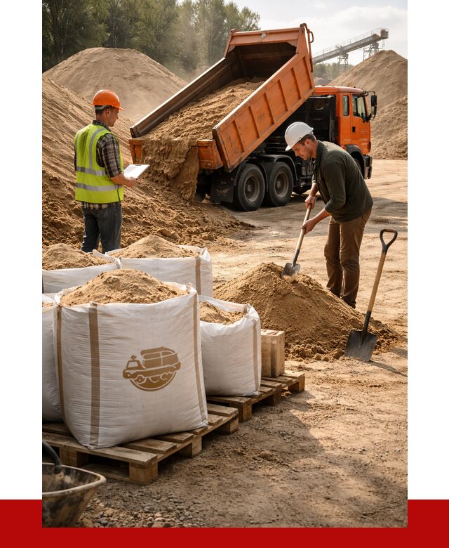 Строительный песок в Скопине от 2293 р. с доставкой, ПРОНЕРУДСкп