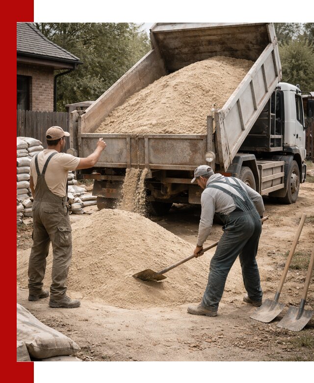 Песок для штукатурки с доставкой в Скопине качественный и чистый