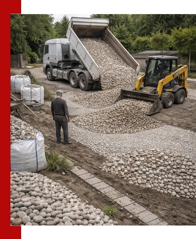 Доставка морской гальки оптом и в розницу в Скопине