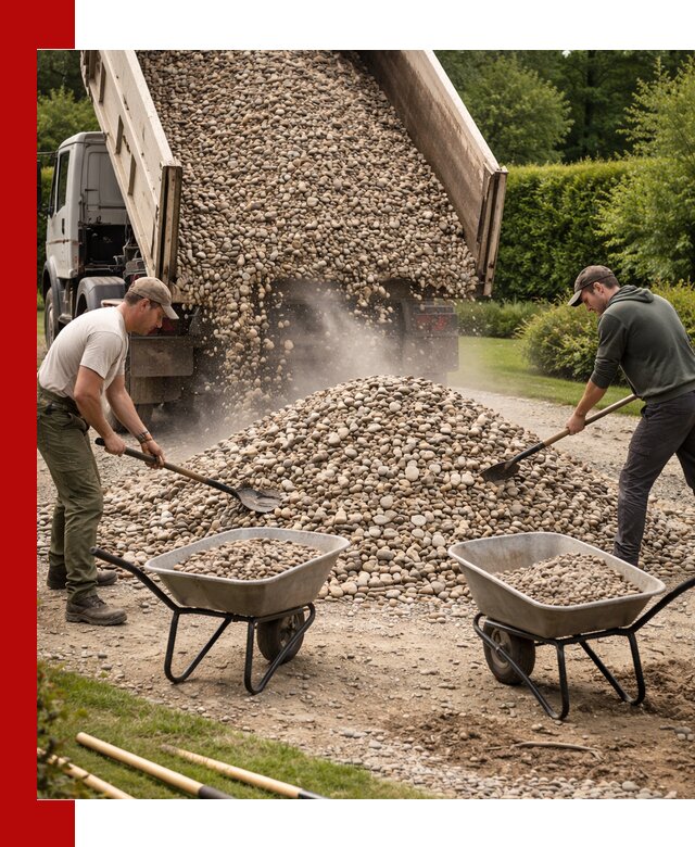 Доставка и продажа декоративной гальки в Скопине