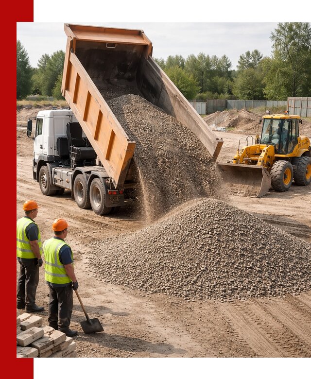 Доставка щебёночно-песчаной смеси ЩПС С7 в Скопине