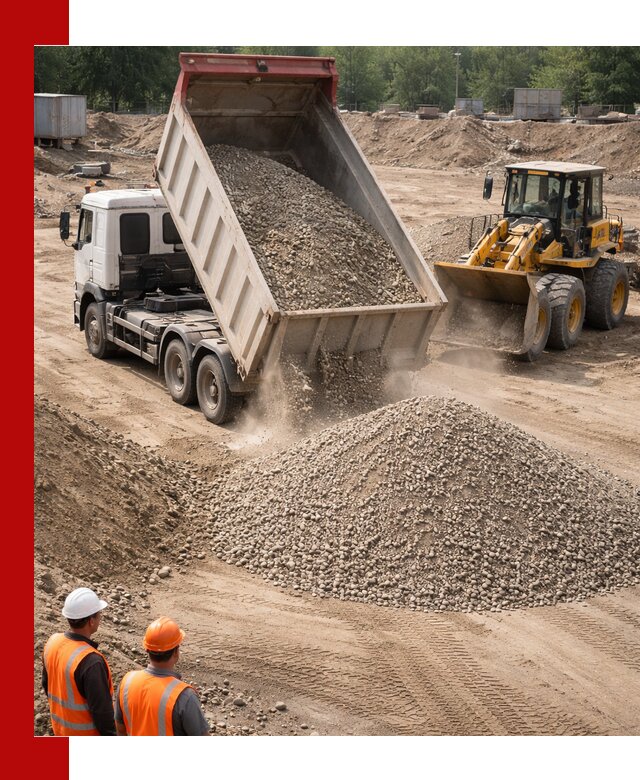Щебень с песком (ЩГПС С2) с доставкой в Скопине