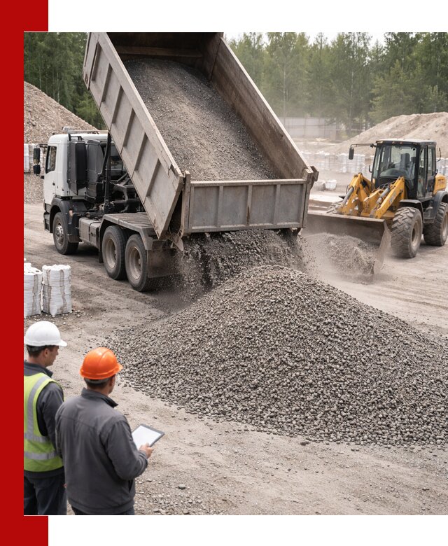 Доставка и продажа гранитного отсева 0-10 в Скопине