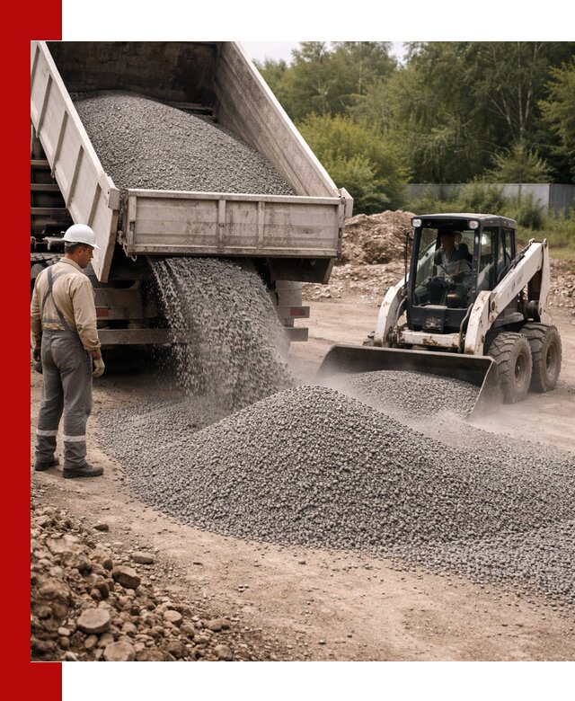 Доставка гравийного отсева 0-5 в Скопине оптом и в розницу