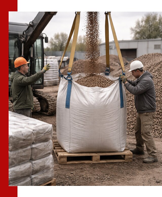 Керамзит в биг-бегах с доставкой в Скопине