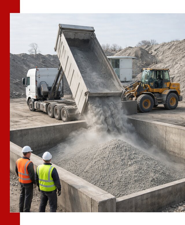 Доставка цемента навалом в Скопине крупными партиями