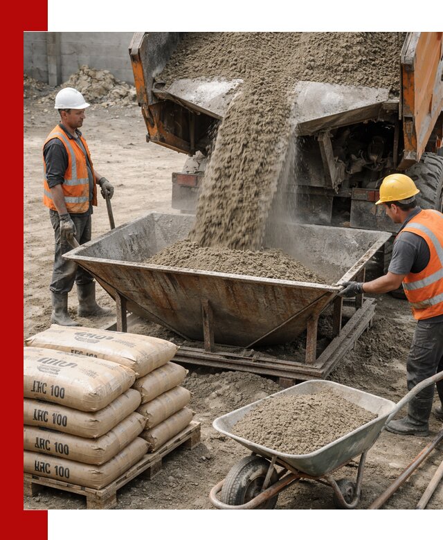 Доставка цементно-песчаной смеси М100 в Скопине