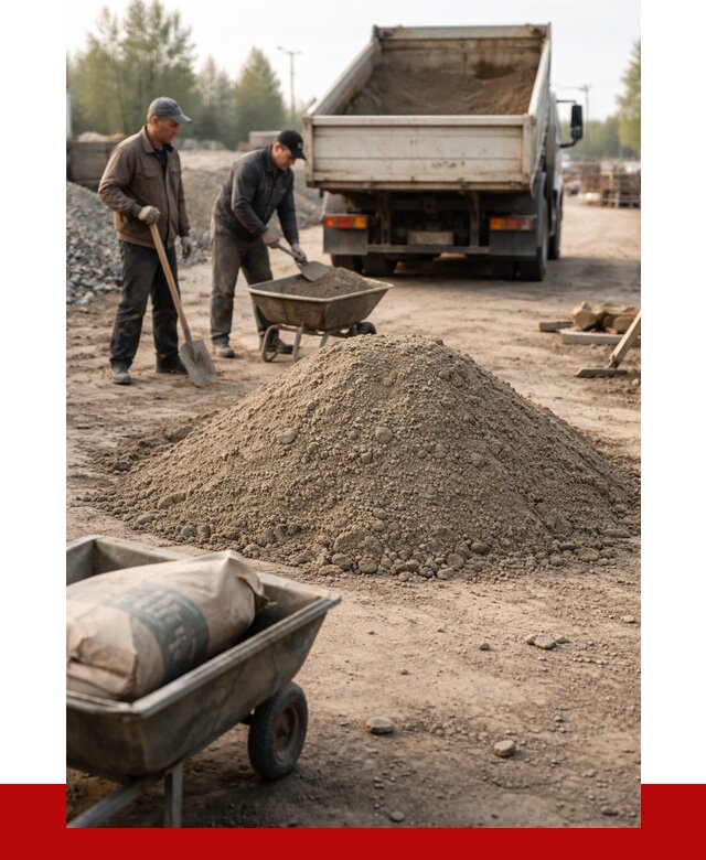 Цементно-песчаная смесь М150 в Скопине от 4898 р. | ПРОНЕРУДСкп