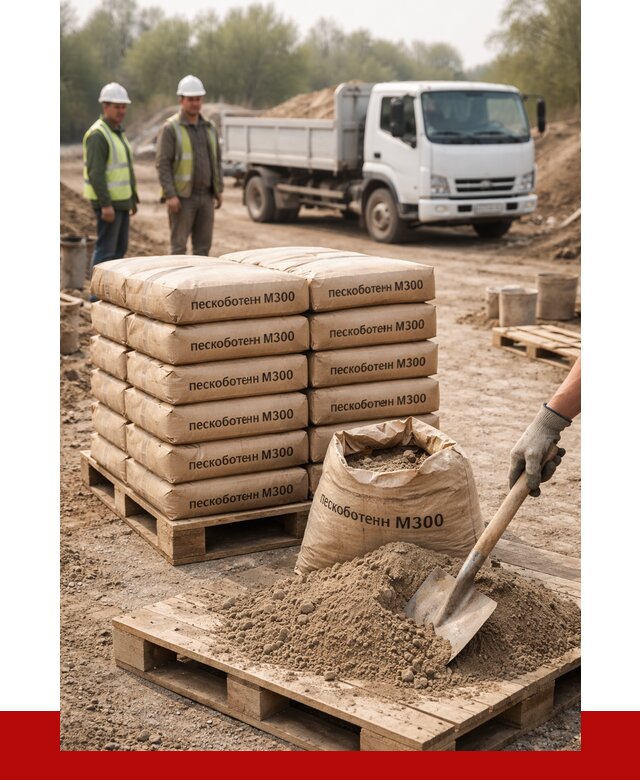 Пескобетон М300 в Скопине с доставкой от 4846 р. за куб | ПРОНЕРУДСкп