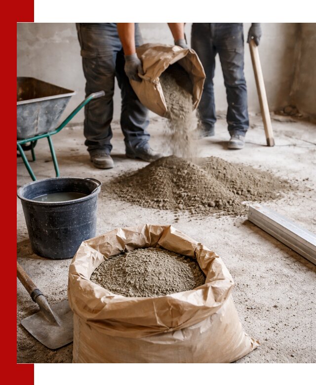 Доставка сухой смеси для стяжки в Скопине