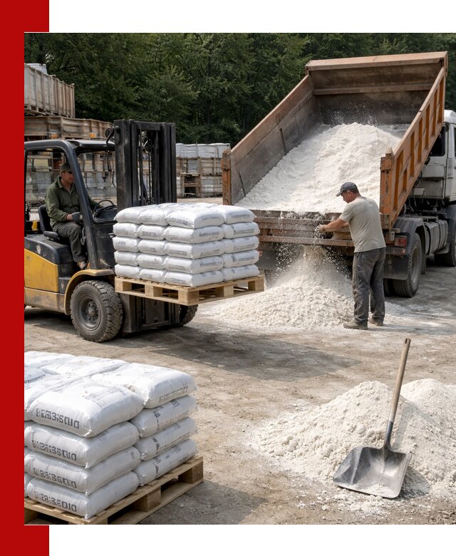 Доставка строительной извести оптом и в розницу в Скопине