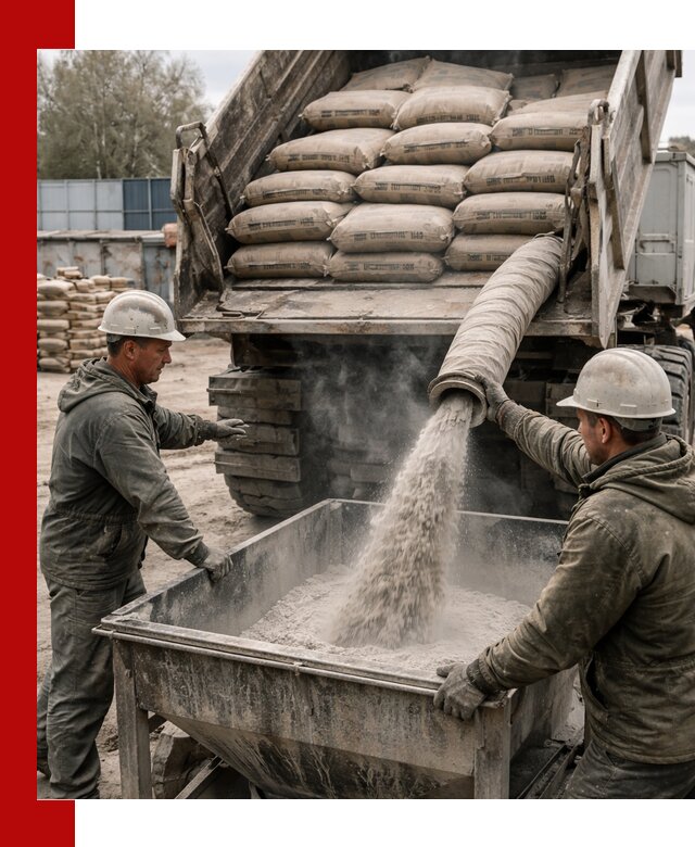 Доставка цемента М400 в Скопине оптом и в розницу