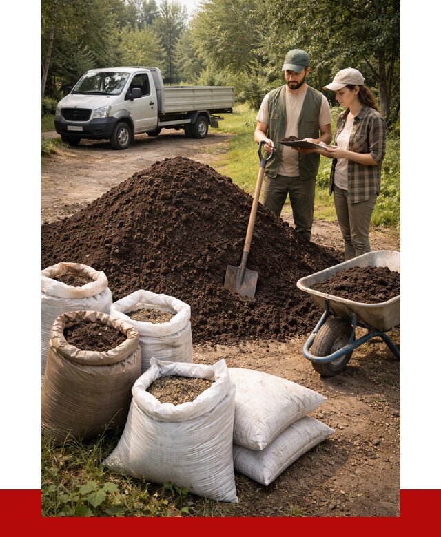 Купить грунт с доставкой в Скопине от 4689 р. за м3 | ПРОНЕРУДСкп