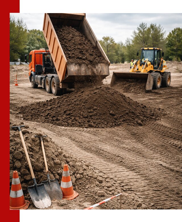 Поставка и доставка планировочного грунта в Скопине