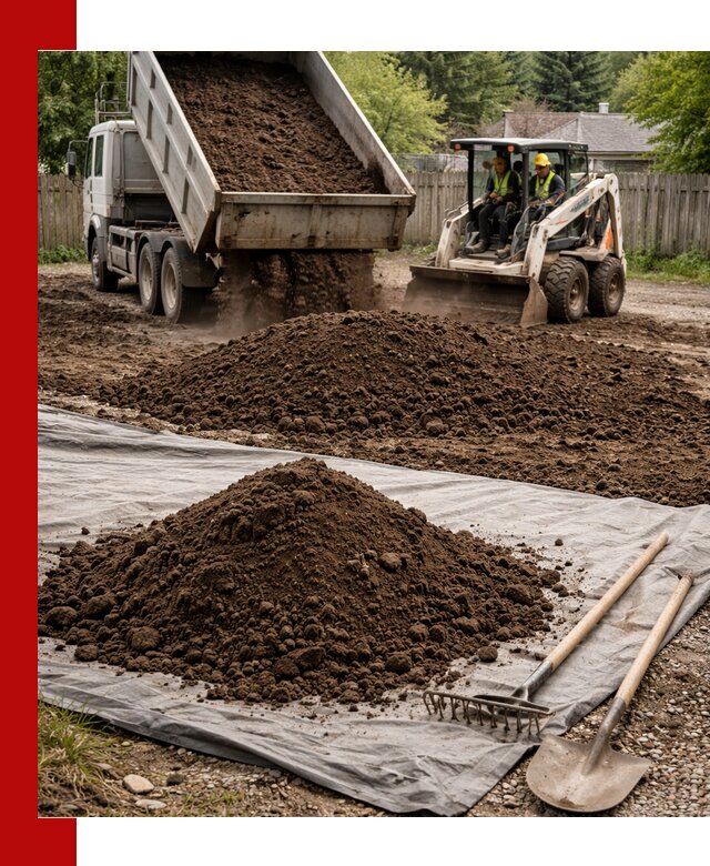 Грунт для отсыпки участка с доставкой в Скопине