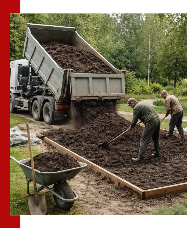 Доставка грунта для озеленения и благоустройства в Скопине