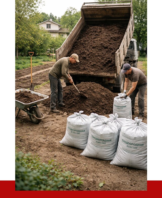 Плодородная смесь в Скопине от 4377 р./куб с доставкой | ПРОНЕРУДСкп