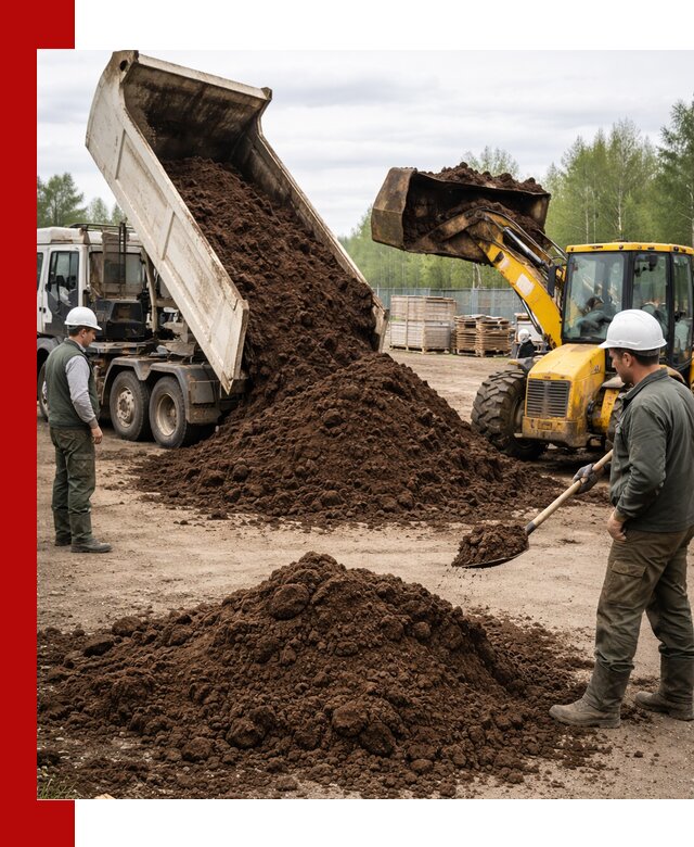Доставка торфа оптом и в мешках в Скопине