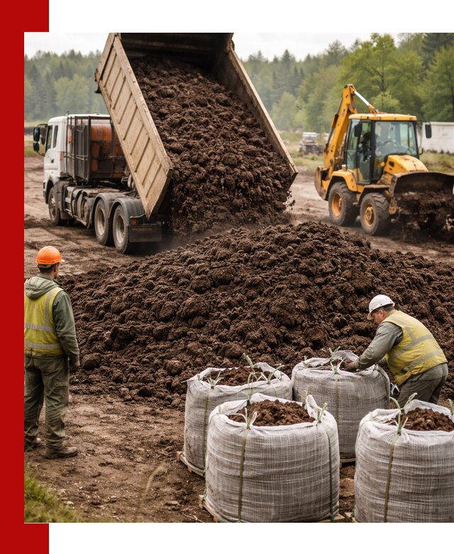 Доставка нейтрального торфа в Скопине оптом и в розницу