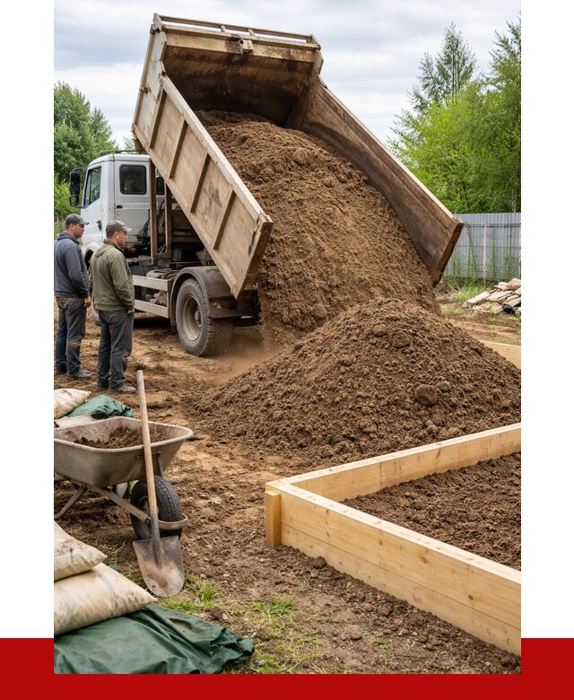 Торфо песчаная смесь в Скопине с доставкой от 1928 р. | ПРОНЕРУДСкп