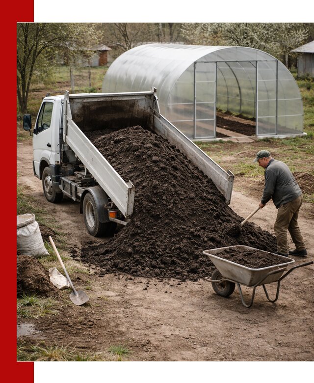 Чернозем для теплицы с доставкой в Скопине