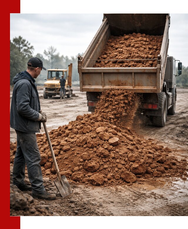 Глина для засыпки в Скопине с доставкой самосвалами