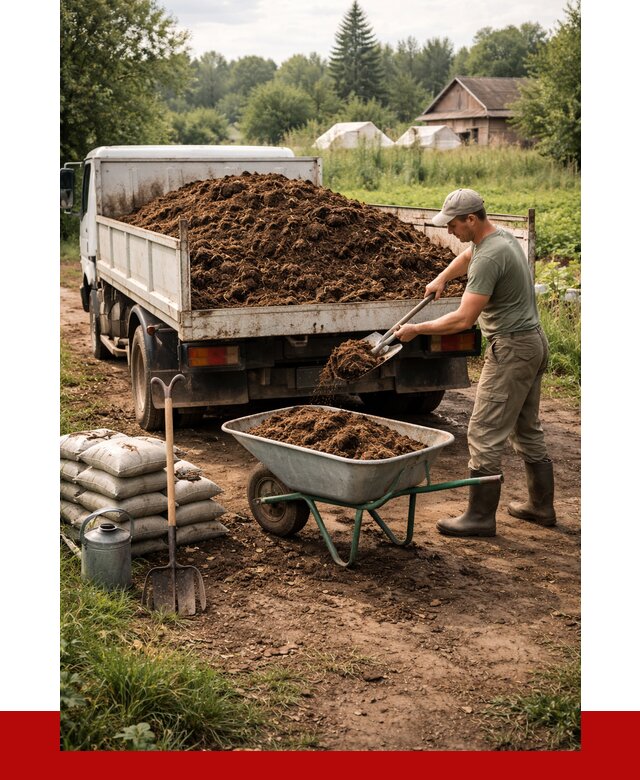 Купить коровий навоз с доставкой в Скопине от 1876 р. | ПРОНЕРУДСкп